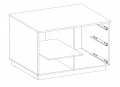 Komoda FLAWIA 1D3S 100cm