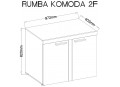 Komoda Rumba 2F Dąb Sonoma