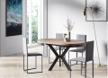 Stół okrągły rozkładany 100-140cm do salonu w stylu loft  ELVE PM