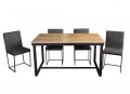 Stół prostokątny rozkładany 160-200cm w stylu loft LARSEN PM