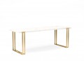 HORTEN stół rozkładany złoty Glamour 160-260cm PM