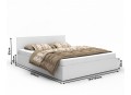 Łóżko jednoosobowe z panelem tapicerowanym 90 cm AVI