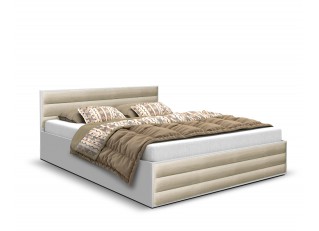 Łóżko dwuosobowe z trzema panelami tapicerowanymi 120 cm AVI